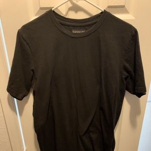 Goodlife Mens Black Triblend Scalloped Tshirt Large